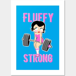 fitness girl, thick girl, gym girl, weightlifting girl Posters and Art